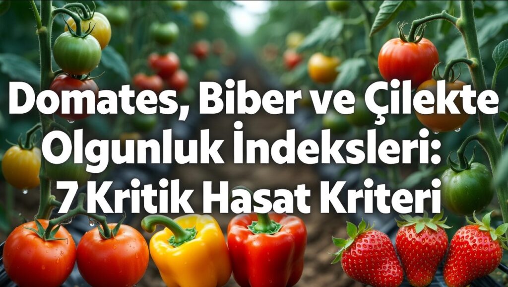 Domates, Biber ve Çilekte Olgunluk İndeksleri: 7 Kritik Hasat Kriteri