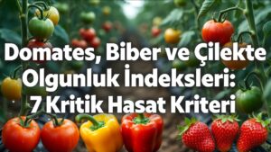 Domates, Biber ve Çilekte Olgunluk İndeksleri: 7 Kritik Hasat Kriteri