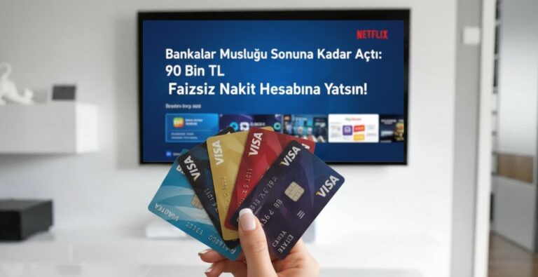 Bankalar Musluğu Sonuna Kadar Açtı: 90 Bin TL Faizsiz Nakit Hesabına Yatsın!