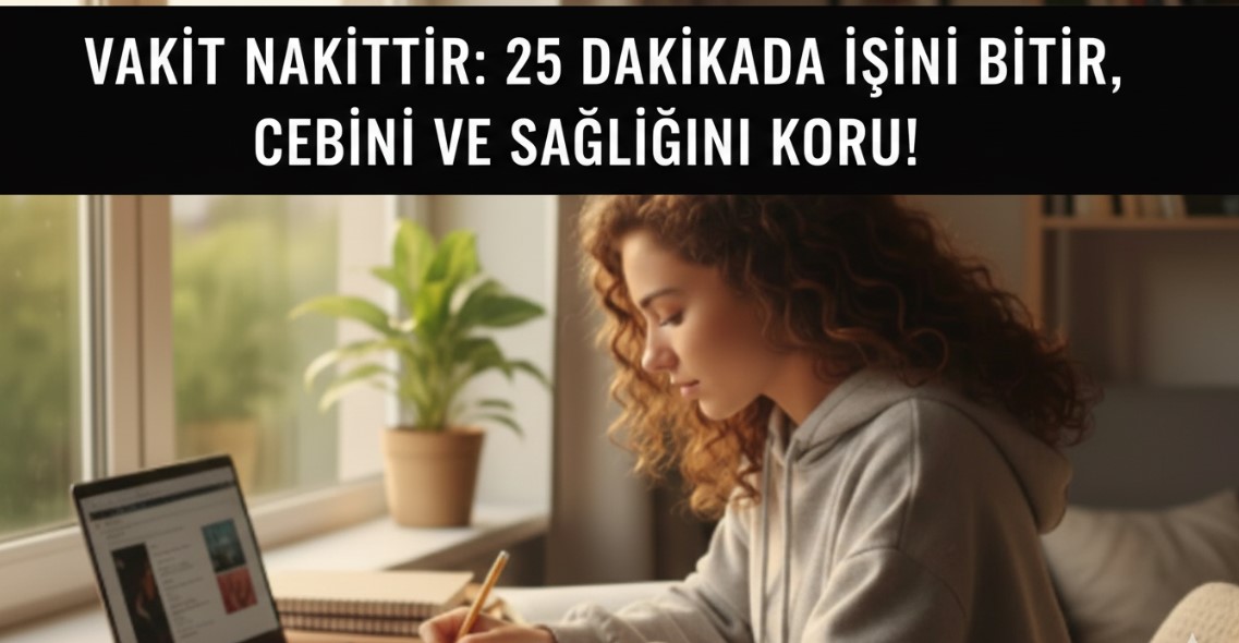VAKİT NAKİTTİR: 25 DAKİKADA İŞİNİ BİTİR, CEBİNİ VE SAĞLIĞINI KORU!