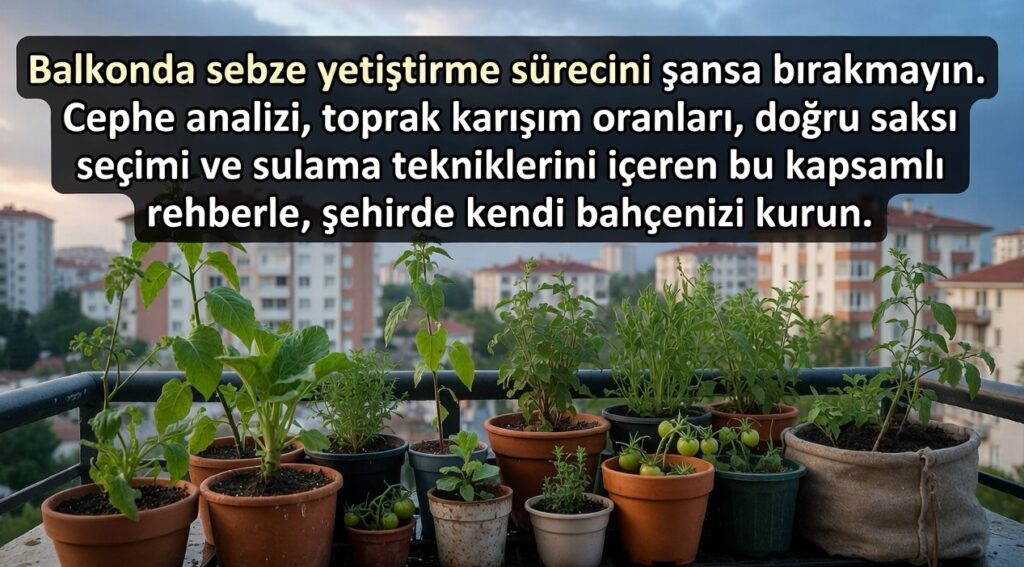 Balkonda Sebze Yetiştirirken Nelere Dikkat Edilmeli?