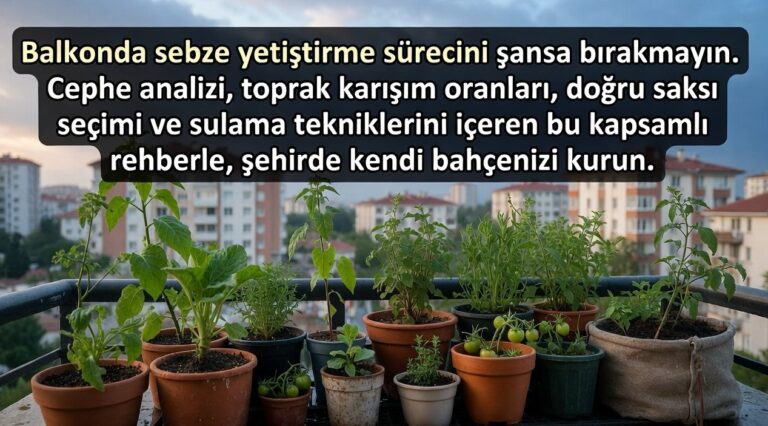 Balkonda Sebze Yetiştirirken Nelere Dikkat Edilmeli?