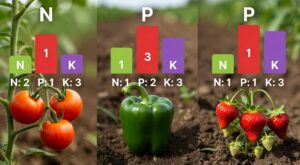 Domates, Biber ve Çileğin Makro Besin (NPK) Gereksinim Evreleri