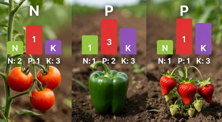 Domates, Biber ve Çileğin Makro Besin (NPK) Gereksinim Evreleri